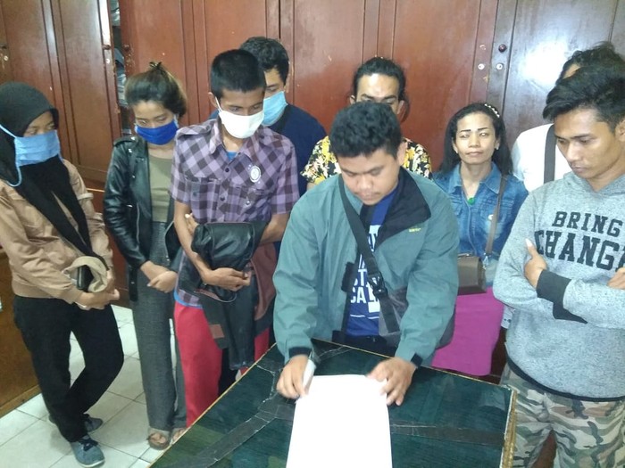 Para pihak terkait viral video pria bugil kabur dari hotel di Medan berdamai (dok. Istimewa)