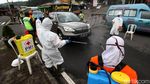 Suasana Penyekatan Pemudik di Pintu Masuk Jawa Timur