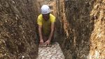 Penampakan Lantai Mosaik Romawi yang Ditemukan di Kebun Anggur Italia