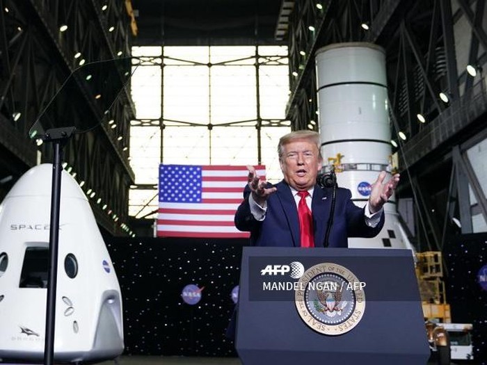 Donald Trump saksikan peluncuran misi SpaceX-Nasa