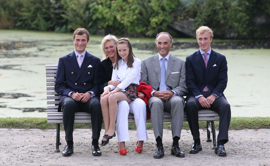 BRUSSELS, BELGIUM - SEPTEMBER 02: Prince Amedeo, Princess Astrid, Princess Maria Laetitia, Prince Lorentz and Prince Joachim of Belgium attend the Belgian Royal Family official photocall at Laeken Castle on September 2, 2012 in Brussels, Belgium. (Photo by Mark Renders/Getty Images)