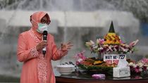 HUT Surabaya di Tengah Pandemi, Risma Rindu Makan Bareng Warga di Pesta Rakyat