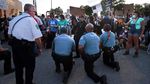 Potret Demo Kematian George Floyd di Berbagai Tempat