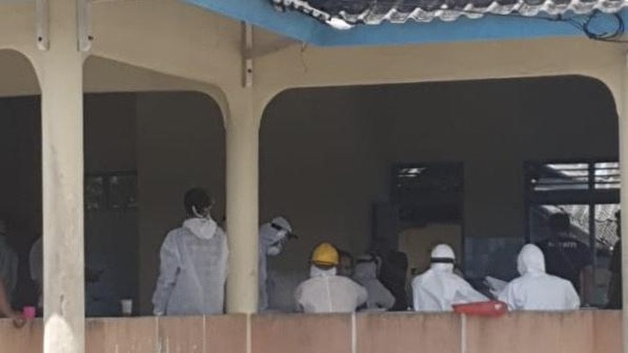 Tempat pengambilan swab 96 ABK PT Timah.