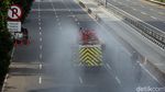 Jelang New Normal, Jalan-jalan di Jakarta Disemprot Disinfektan