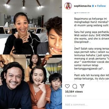 Dwi Sasono dan Widi Mulia Saat IG Live Bersama Sophie Navita Dwi Sasono dan Widi Mulia Saat IG Live Bersama Sophie Navita