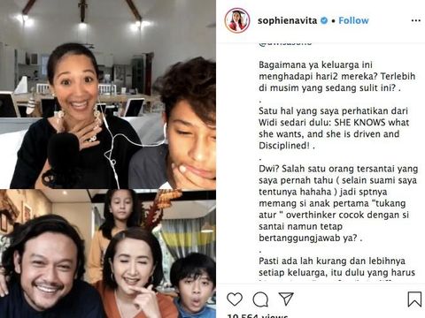 Dwi Sasono dan Widi Mulia Saat IG Live Bersama Sophie Navita