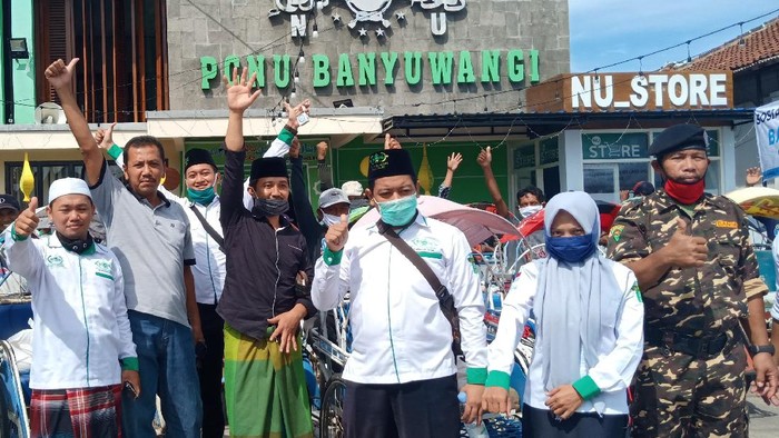 PCNU Banyuwangi Ajak Tukang Becak Jagongan Pancasila