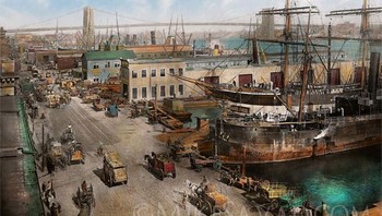 Kehidupan pelabuhan Amerika pada tahun 1901. (Istimewa/dok. Bored Panda/Mike Savad)