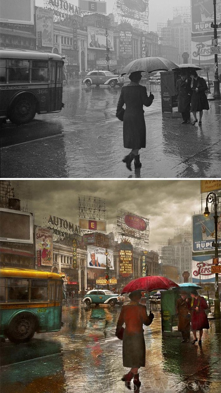Keren! Deretan Foto Hitam Putih New York Ketika Dijadikan Berwarna Foto merupakan cuplikan momen yang bisa diabadikan untuk waktu lama. Melalui foto kita bisa melakukan perjalanan waktu seperti yang dilakukan fotografer ini.