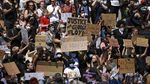 Demo Protes Kematian George Floyd Juga Terjadi di London
