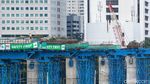 Proyek LRT di Dukuh Atas Jalan Terus