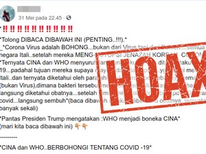 Viral Hoax Corona Disebut karena Bakteri, Bisa Sembuh Pakai Antibiotik