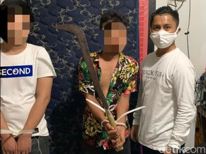 Tak Terima Disetop, Pemotor di Sukabumi Bacok Warga yang Atur Jalan Longsor