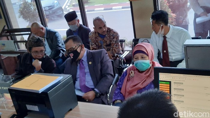 Guru Besar UII Profesor Nimatul Huda melapor tudingan makar ke Polda DIY, Selasa (2/6/2020).