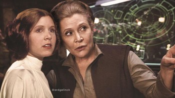 Leia Organa alias Carrie Fisher. Foto: Ard Gelinck