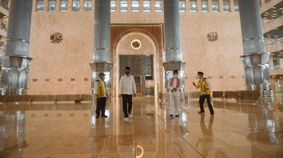 Jokowi Tinjau Persiapan New Normal di Masjid Istiqlal