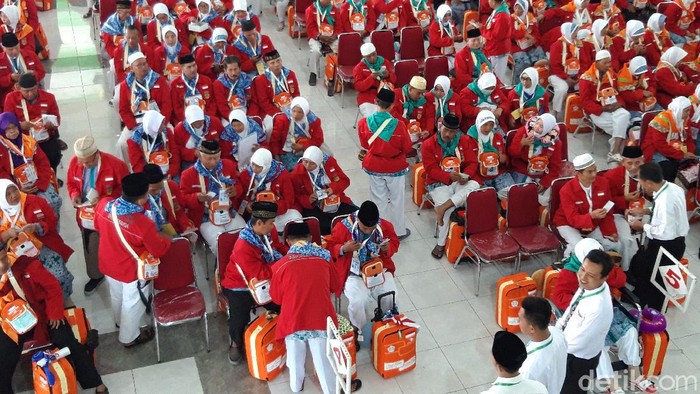 Pemberangkatan calon jemaah haji tahun 2019 lalu di Asrama Haji Donohudan, Boyolali.