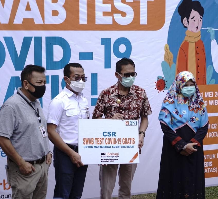 BNI Berikan 2.000 Test Swab Gratis di Sumatera Barat. Ist