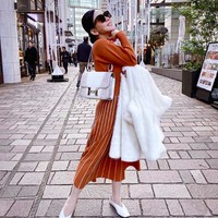 Memakai tas Hermes langka seharga Rp 2 miliar, Syahrini berpose di Ginza di sela-sela liburannya bersama sang suami Reino Barack. Foto: Instagram @ princessyahrini