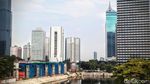 Proyek LRT di Dukuh Atas Jalan Terus