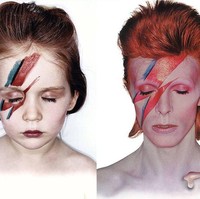 Stephanie Girard juga mendandani Lola seperti David Robert Jones, atau yang dikenal dengan nama panggung David Bowie dalam album Aladdin Sane. Foto: Instagram