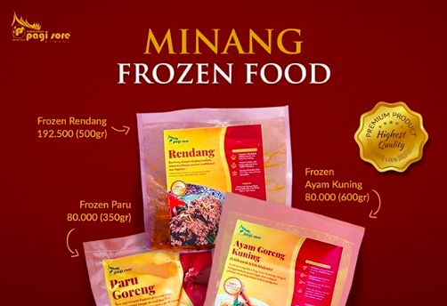 Restoran Minang jual lauk beku