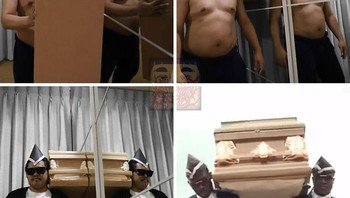 Jadi pengangkat peti jenazah Ghana. Foto: Lowcostcosplay