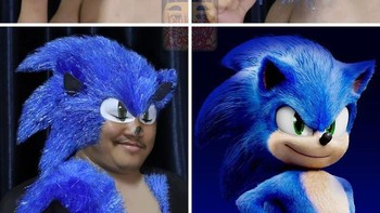 Bermodal tali plastik jadi Sonic. Foto: Lowcostcosplay