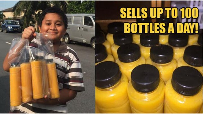 Bocah jualan jus mangga demi beli PS
