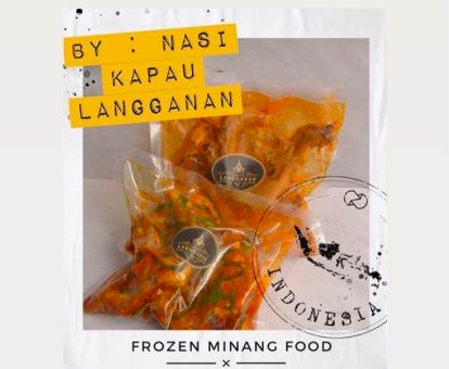 Restoran Minang jual lauk beku