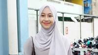 Adiba Khanza saat ditemui di kawasan Studio Trans TV, Kapten Tendean, Jakarta Selatan pada Selasa (2/6). Pool/Noel/detikFoto.
