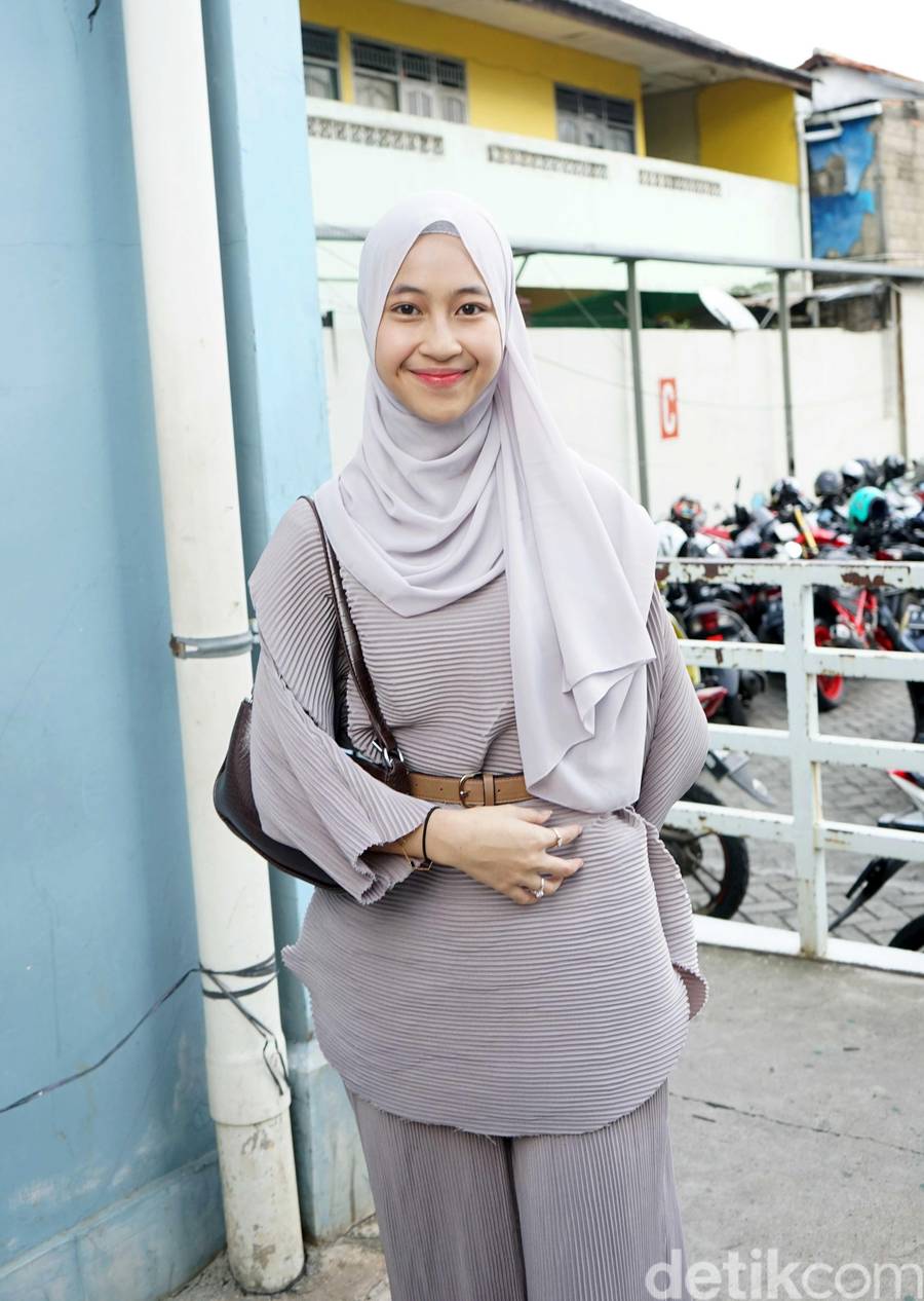 Adiba Khanza saat ditemui di kawasan Trans TV.
