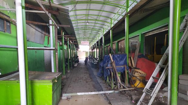 pedagang pasar sepanjang rapid test