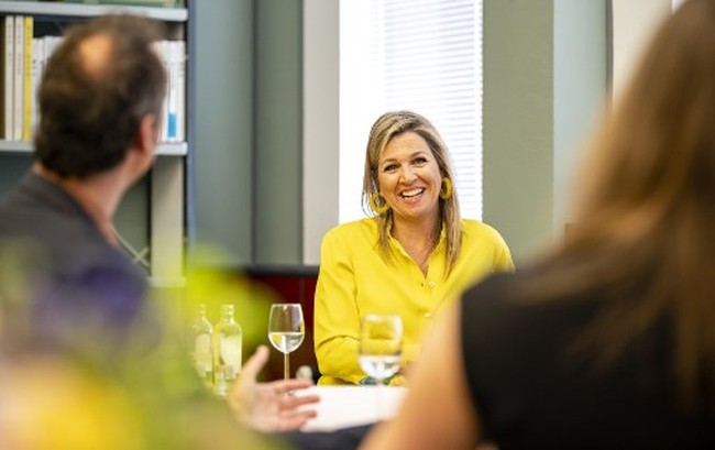 Dalam kunjungannya, wanita tergabung dalam Komite Belanda untuk bidang kewirausahaan itu membicarakan dampak pandemi Corona pada industri pariwisata.  Foto: Frank Van BEEK / ANP / AFP