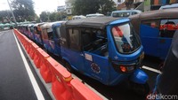 Uji coba dilakukan untuk moda transportasi umum.