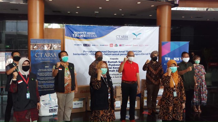 Dompet Amal Transmedia-CT ARSA Salurkan Donasi Penanganan COVID-19 Tahap ke-6