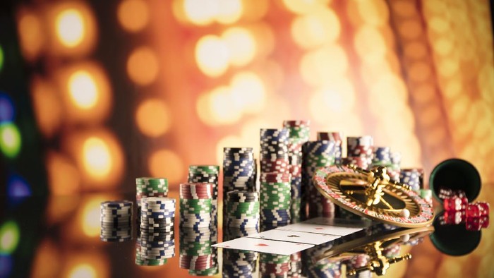 Ilustrasi dadu di kasino Las Vegas