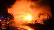 Gudang Ban di Kudus Ludes Terbakar