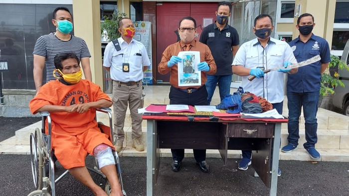 Konferensi pers penangkapan pembunuhan di Sumsel (Raja Adil-detikcom)