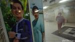 PSBB Jakarta Diperpanjang Pasar Tanah Abang Disemprot Disinfektan