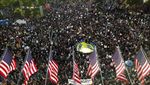 View Aksi Dukung George Floyd di LA