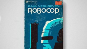 Film Robocop juga turut diadaptasi menjadi sampul buku tua oleh Stevens. Istimewa/Dok. Boredpanda/Hidreley.