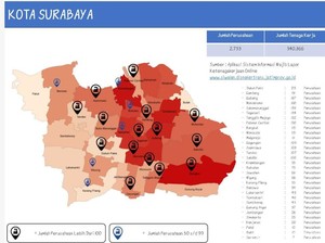 Ini Peta Penyebaran COVID-19 di Kawasan Industri Jatim