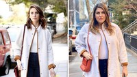Dengan memakai pakaian dan aksesoris yang sangat mirip dengan para selebriti, Katie tampil dengan memukau.  