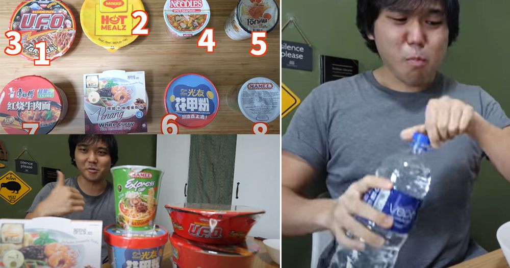 YouTuber Cicip Mie Instan Populer di Singapura