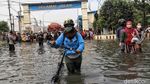 Banjir Rob Terjang Muara Baru