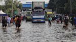 Banjir Rob Terjang Muara Baru