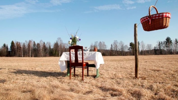 Bord For En Restoran Pop Up di Swedia.