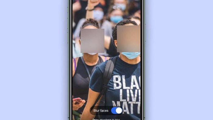 Fitur Blur di aplikasi Signal